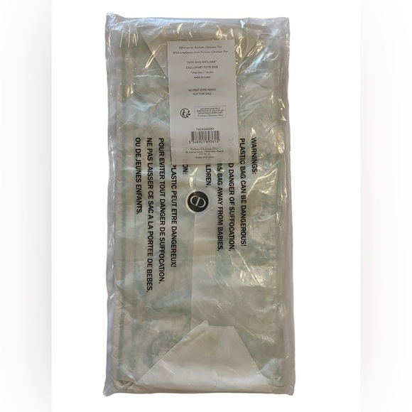 Christian Dior Dioriviera Linen Cotton Blend Tote Turquoise 2024 - Picture 9 of 10